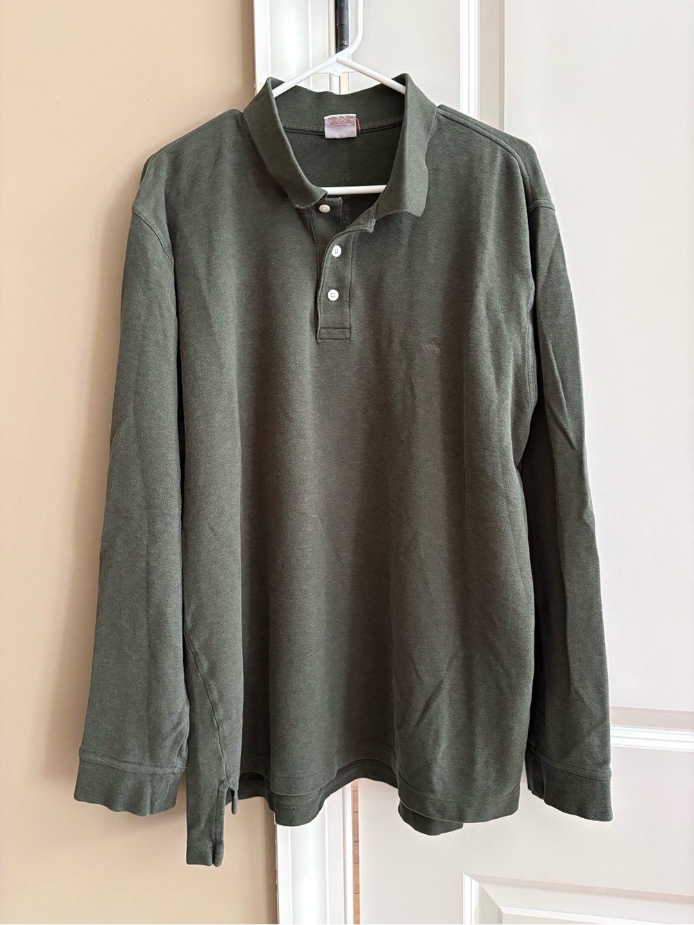 Brooks Brothers dark green long sleeve polo shirt